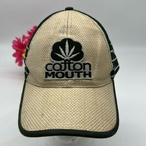 Cotton Mouth Bio Domes Hat Adjustable Tan Green HT5783D